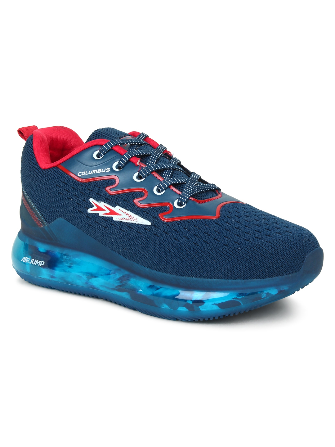 Columbus Shoes | Columbus ELEVATE-T.BLUE RED Running Shoes For Boys