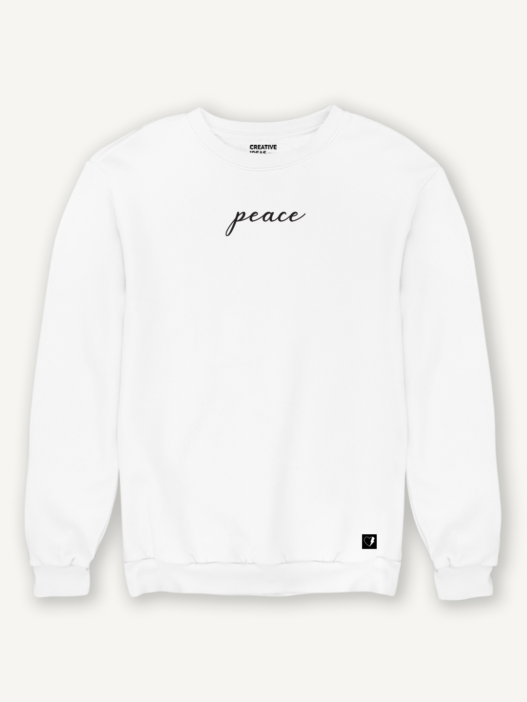 creativeideas.store | Peace White Sweatshirt