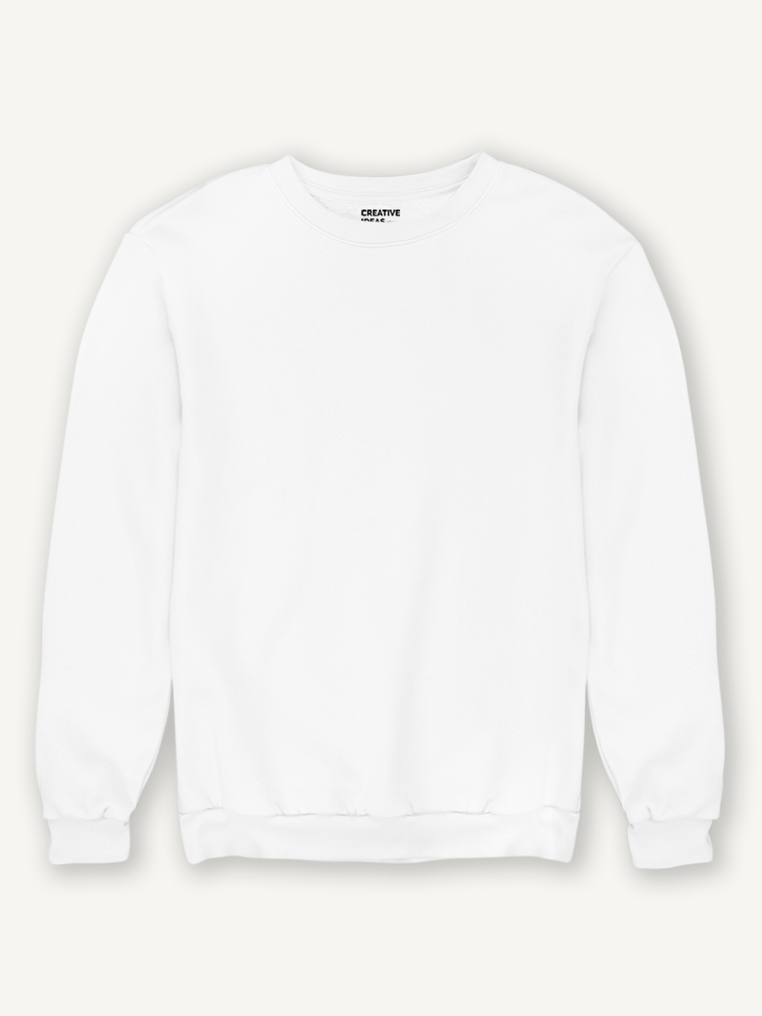 creativeideas.store | Plain White Sweatshirt