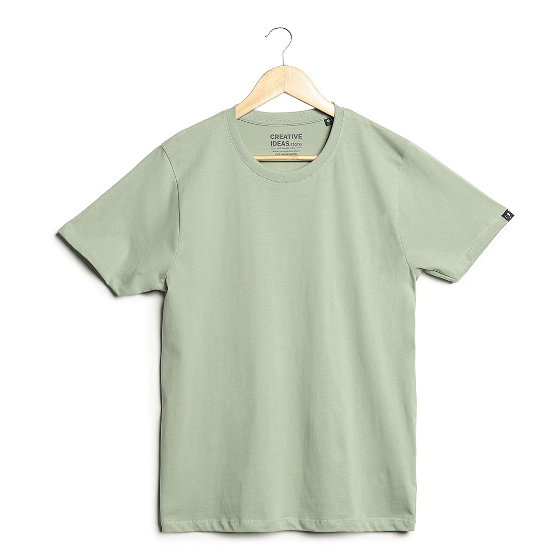 Pista Green Plain Tshirt