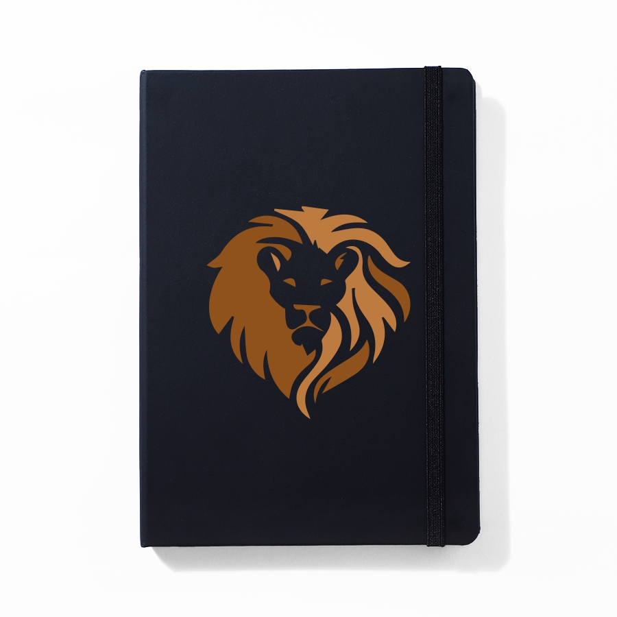 creativeideas.store | Lion Black Notebook