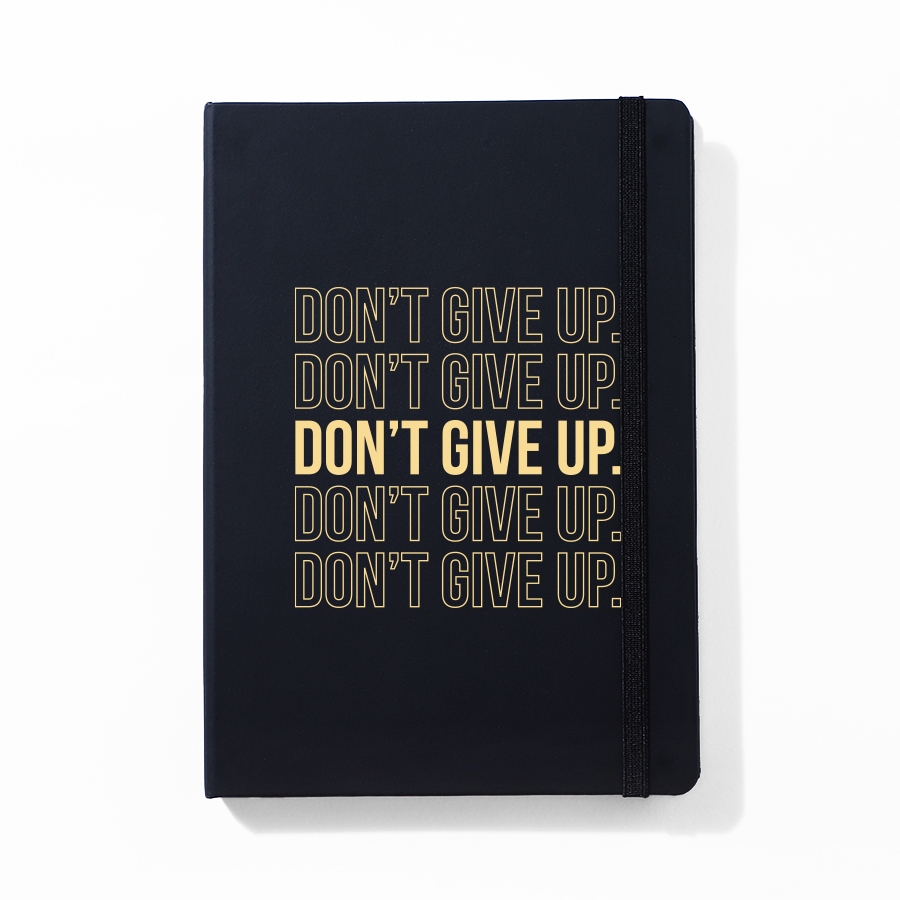 creativeideas.store | Don't Give Up Black Notebook