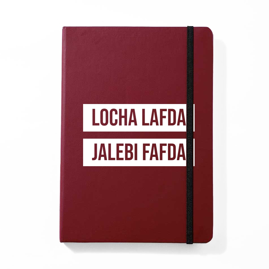 creativeideas.store | Locha Lafda Maroon Notebook
