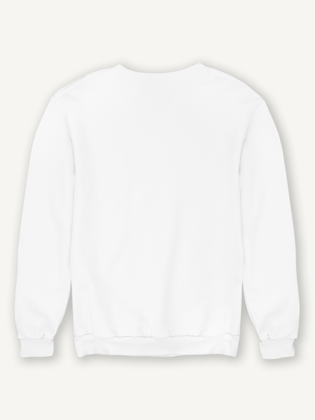 Christmas Cap White Unisex Cotton Sweatshirt