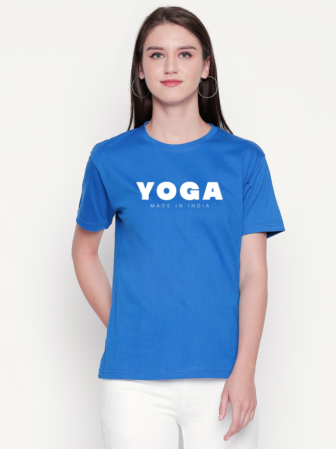 creativeideas.store | YOGA Made In India Blue Tshirt