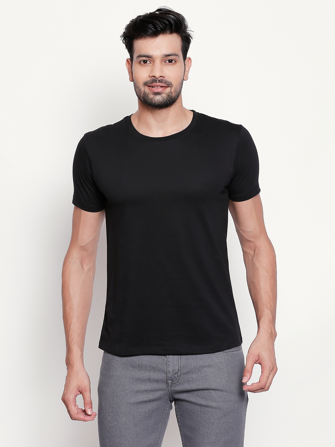 Black Plain Tshirt