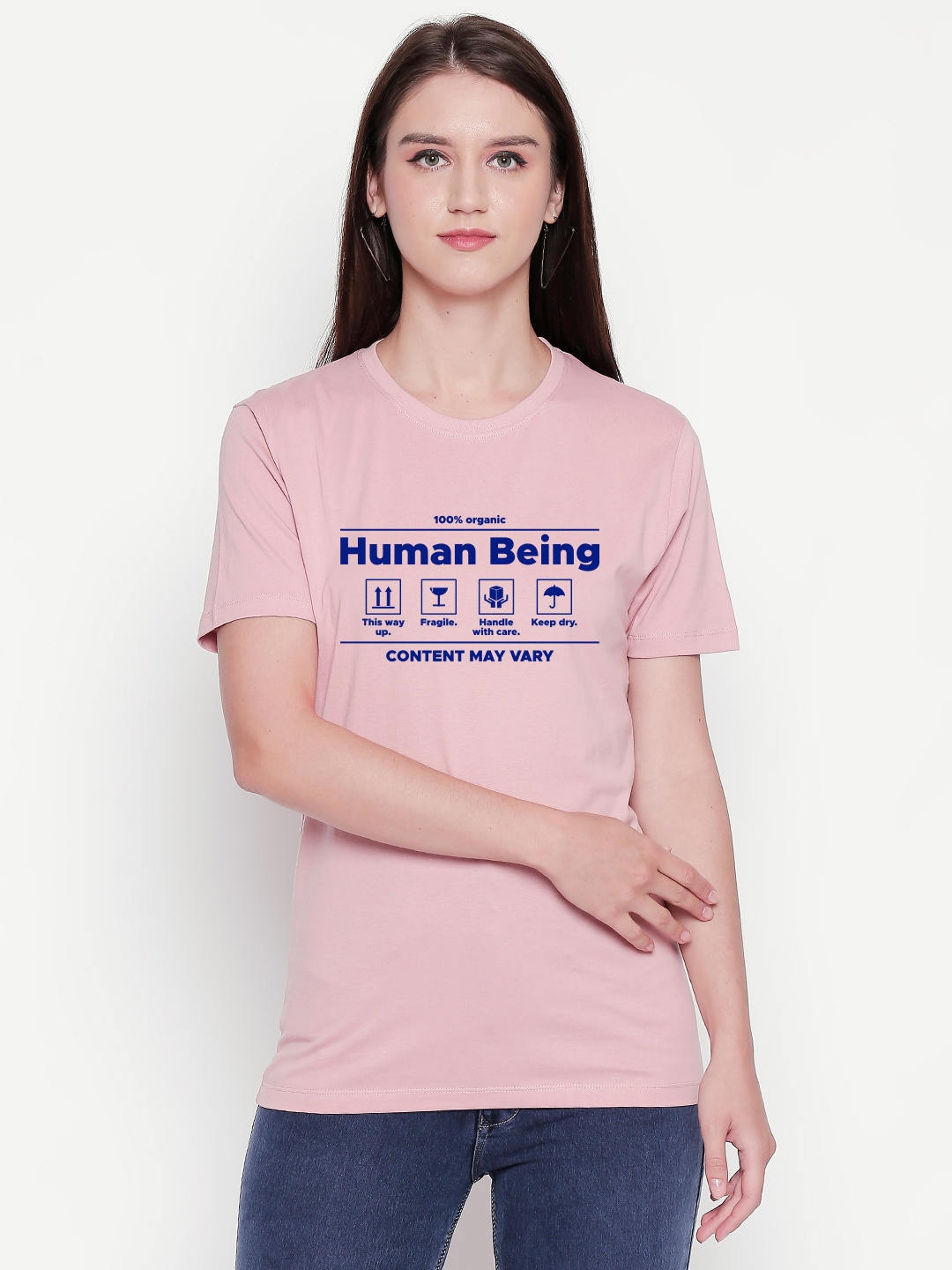 creativeideas.store | Human Being Pink Tshirt