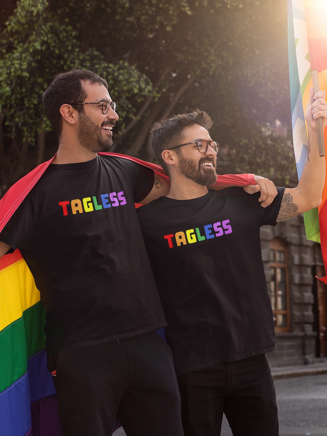 creativeideas.store | LGBT Pride Tagless Black Tshirt
