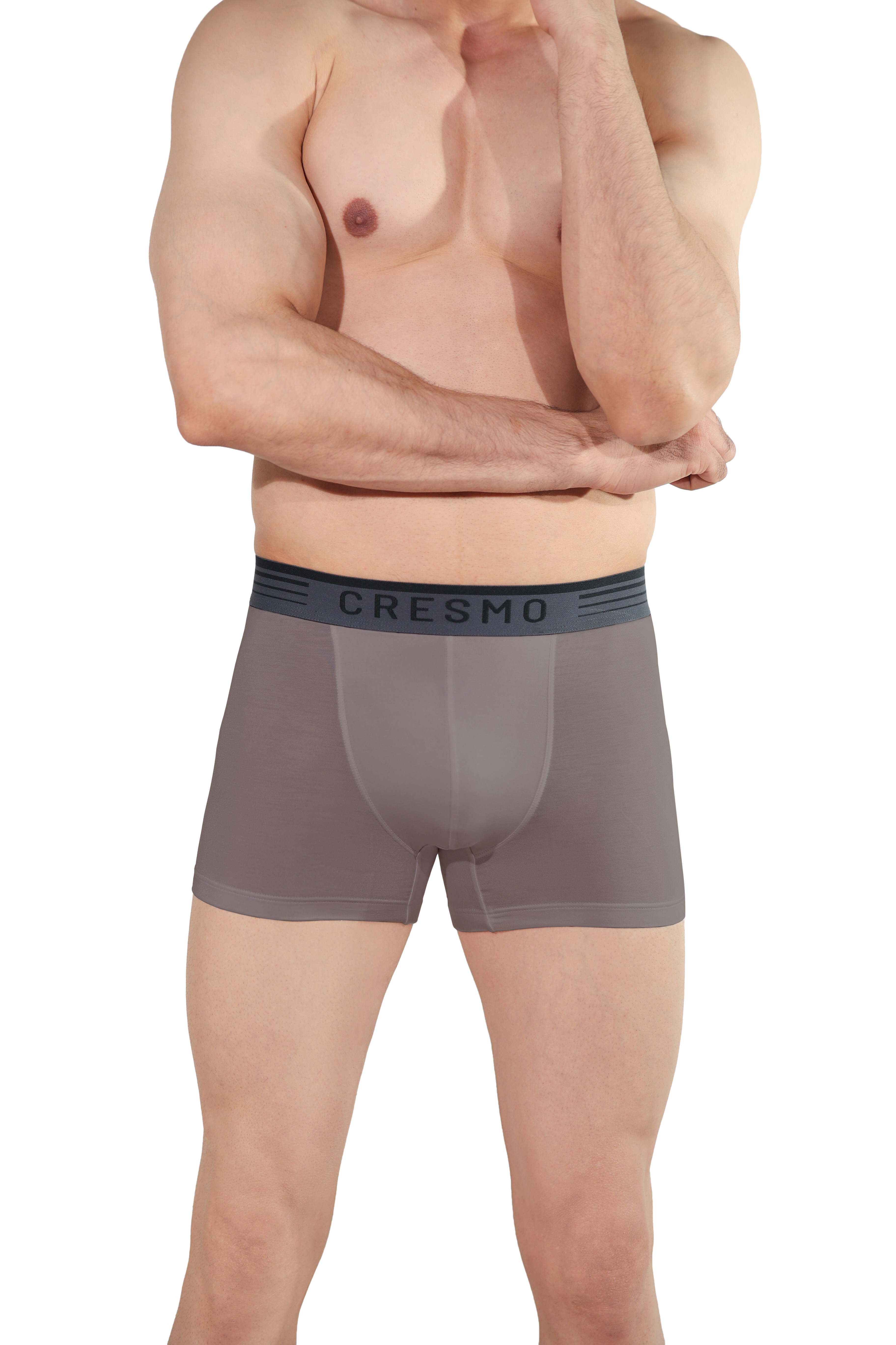 CRESMO | CRESMO Men's Anti-Microbial Micro Modal Underwear Breathable Ultra Soft Trunk