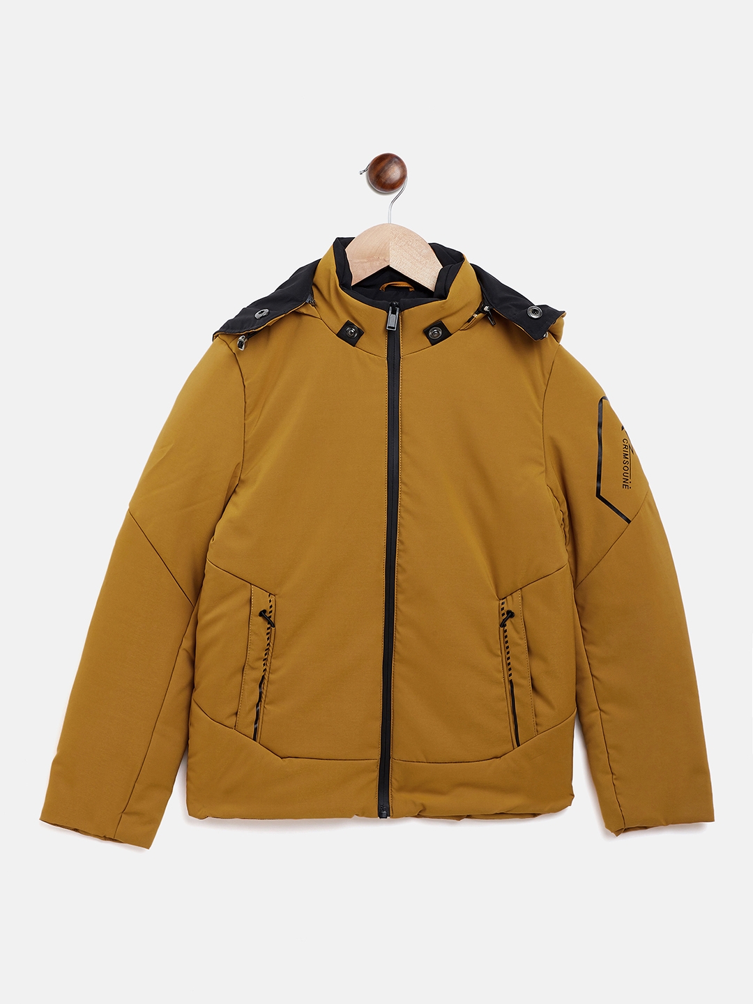 Crimsoune Club | Yellow Solid Western Jacket