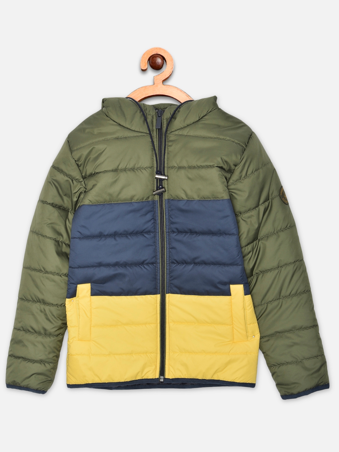 Crimsoune Club Boy Multi Colourblocked Hooded Jacket