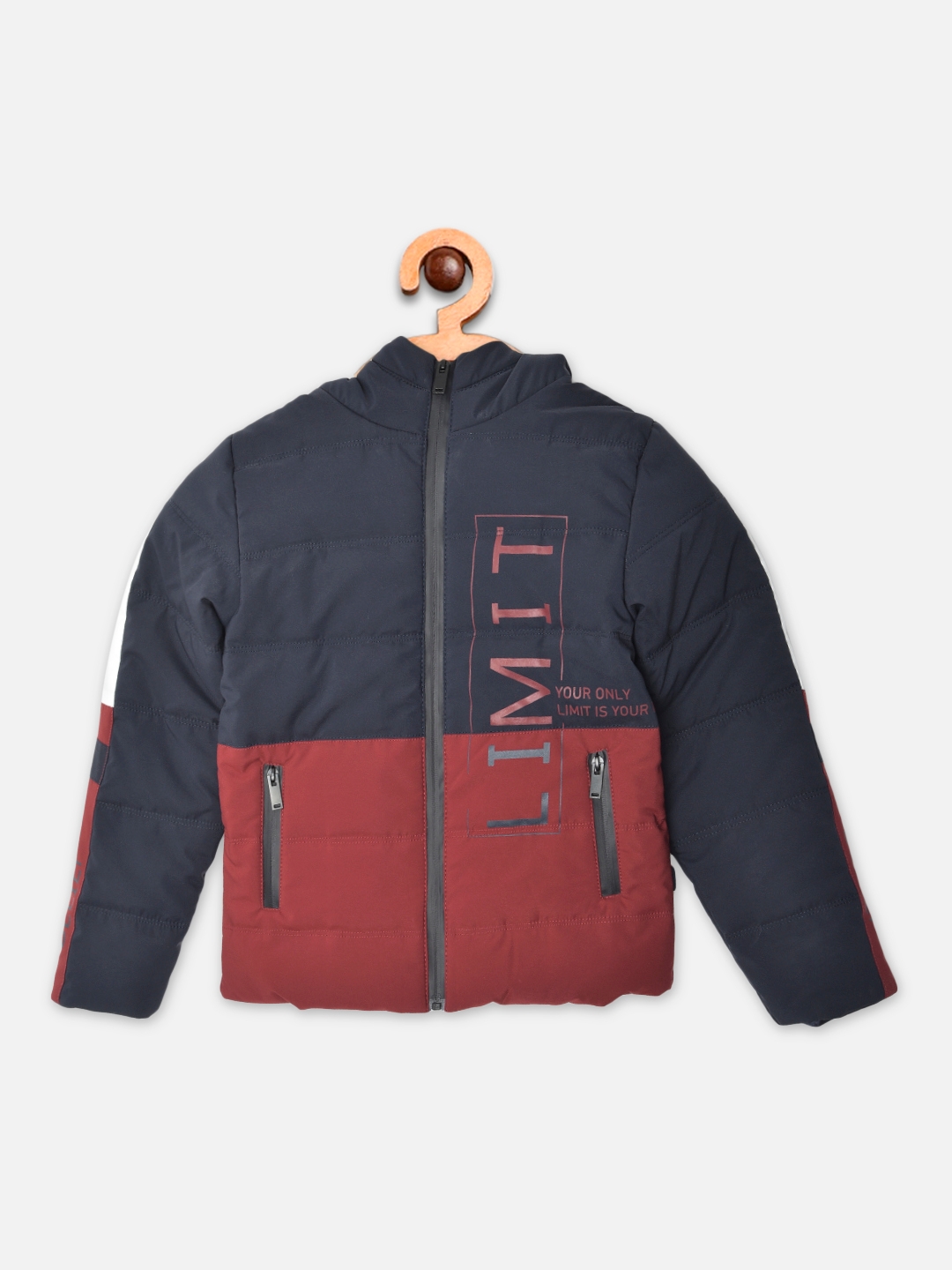 Crimsoune Club Boy Multi Colourblocked Hooded Jacket