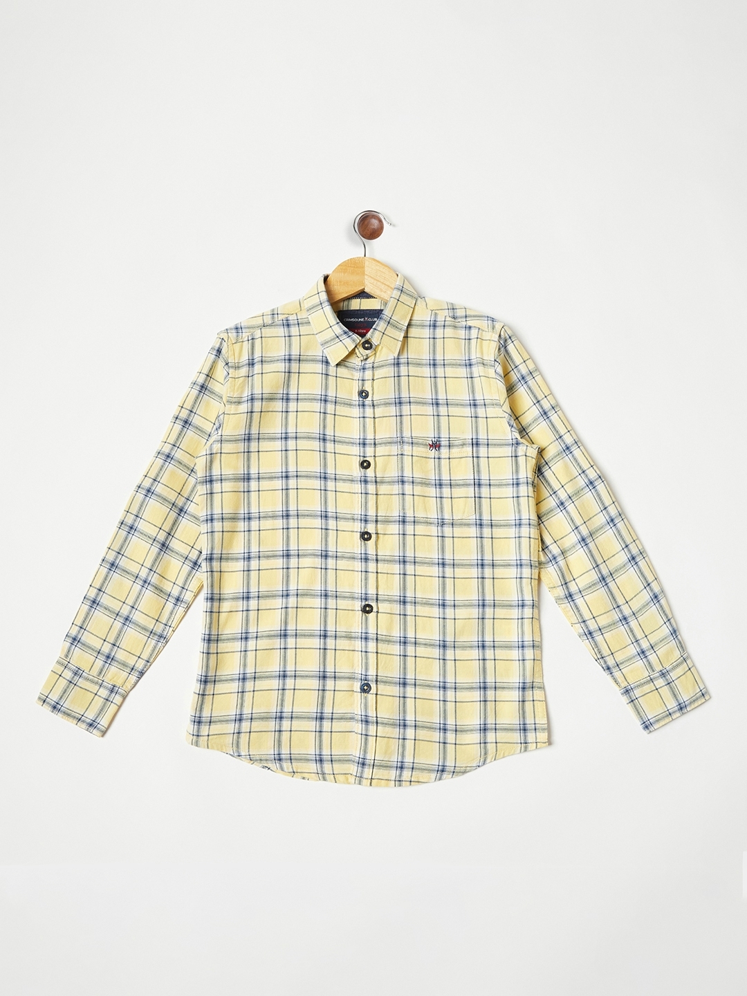 Crimsoune Club | Crimsoune Club Boys Yellow Checked Casual Shirt