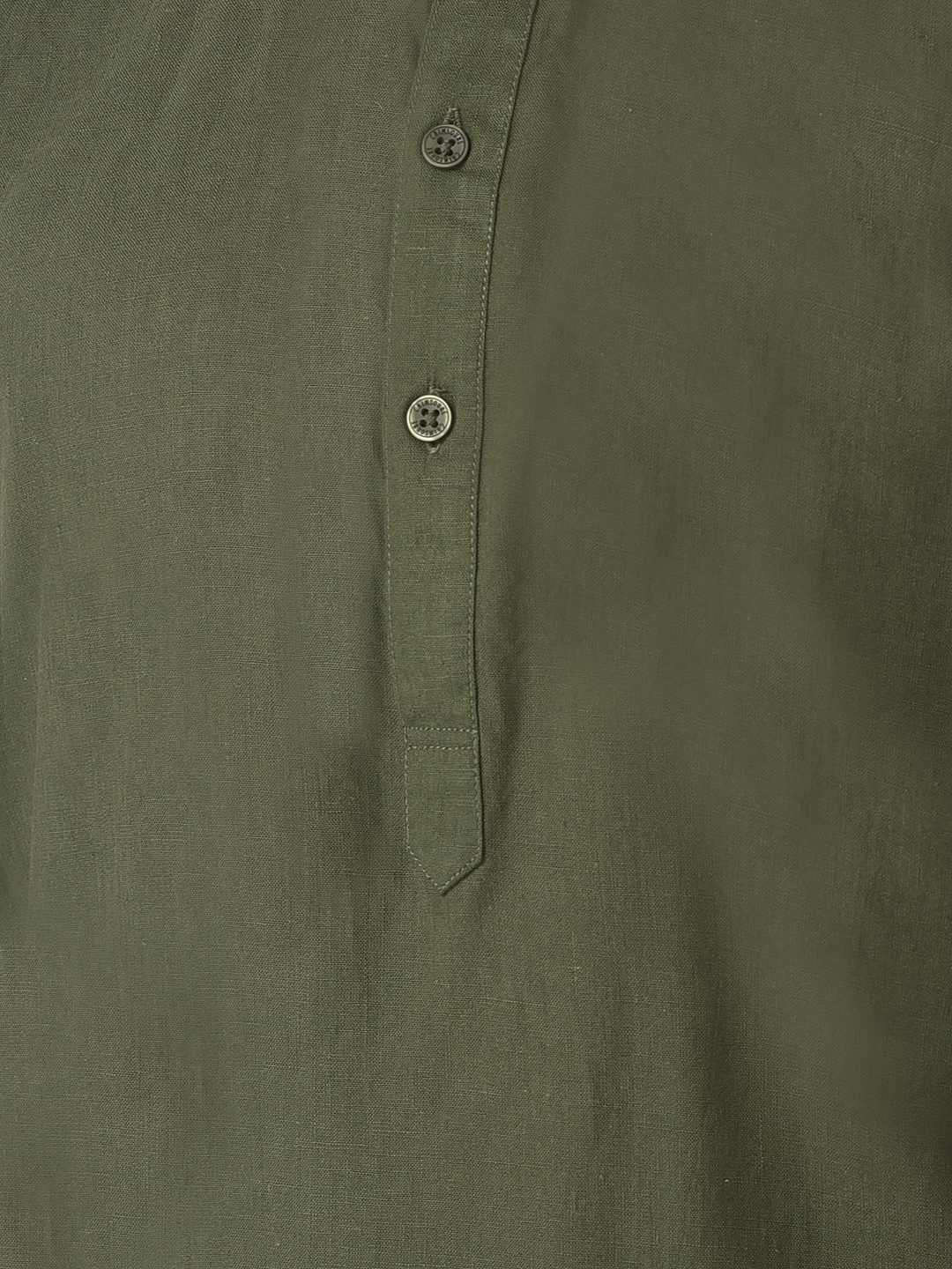 Crimsoune Club Boys Olive Green Shirt-Style Kurta