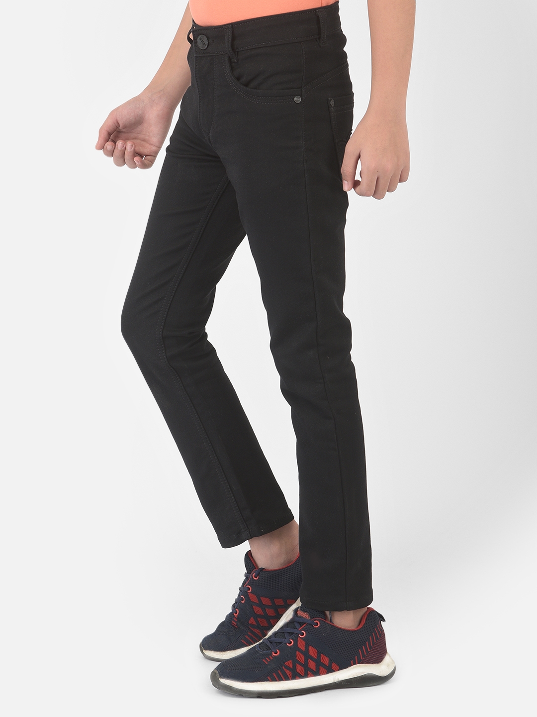 Crimsoune Club Boy Black Solid Jeans