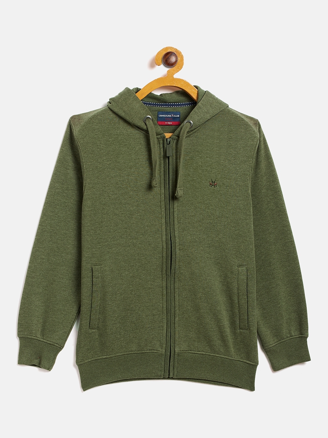 CRIMSOUNE CLUB | Green Solid Sweatshirts