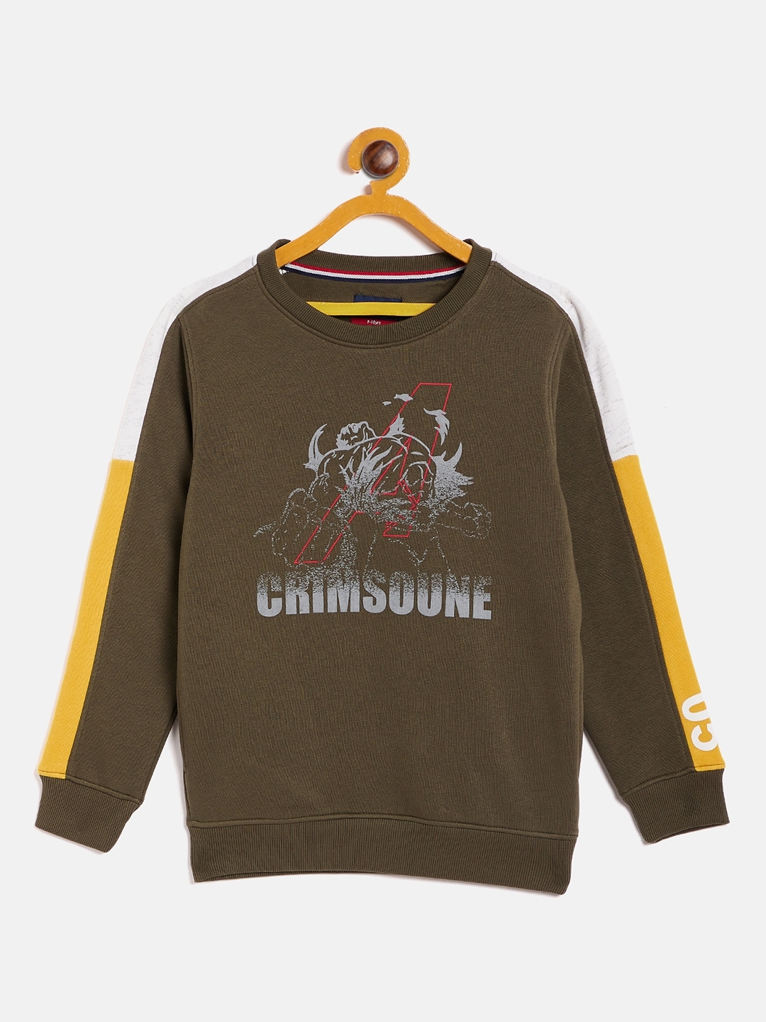 CRIMSOUNE CLUB | Brown Printed Sweatshirts