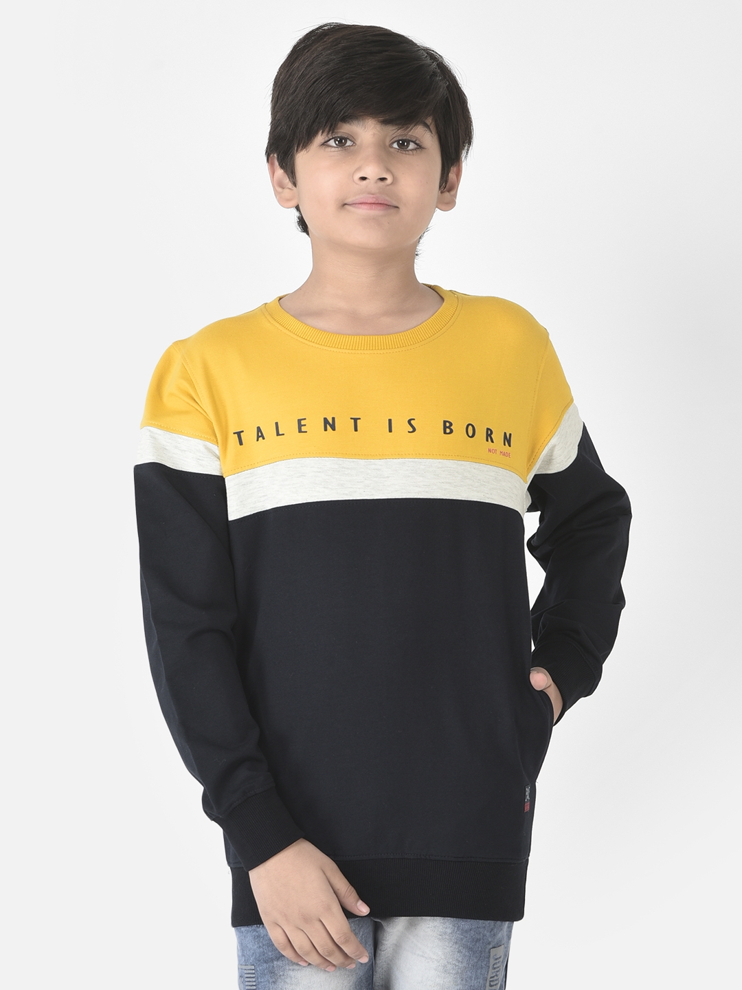Crimsoune Club Boys Mustard Talent Sweatshirt