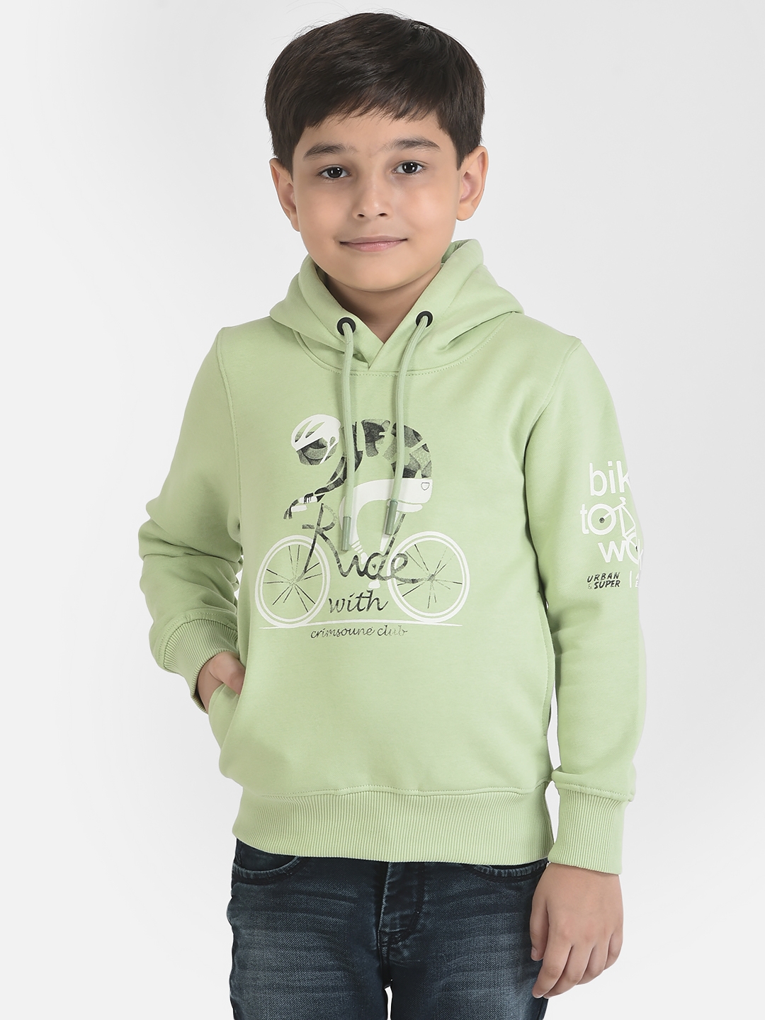 Crimsoune Club | Crimsoune Club Boy Green Graphic Sweatshirt