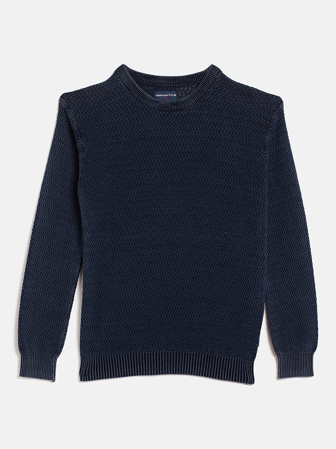 Crimsoune Club | Blue Solid Sweaters