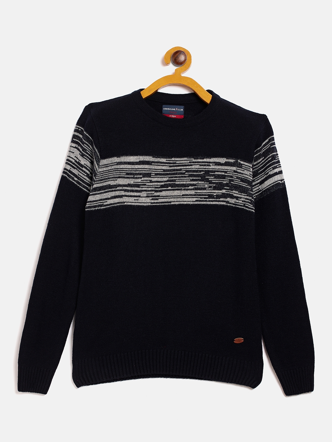CRIMSOUNE CLUB | Black Colourblock Sweaters