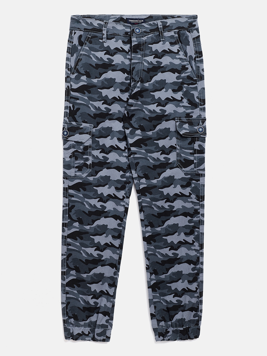CRIMSOUNE CLUB | Gery Camouflage Casual Joggers