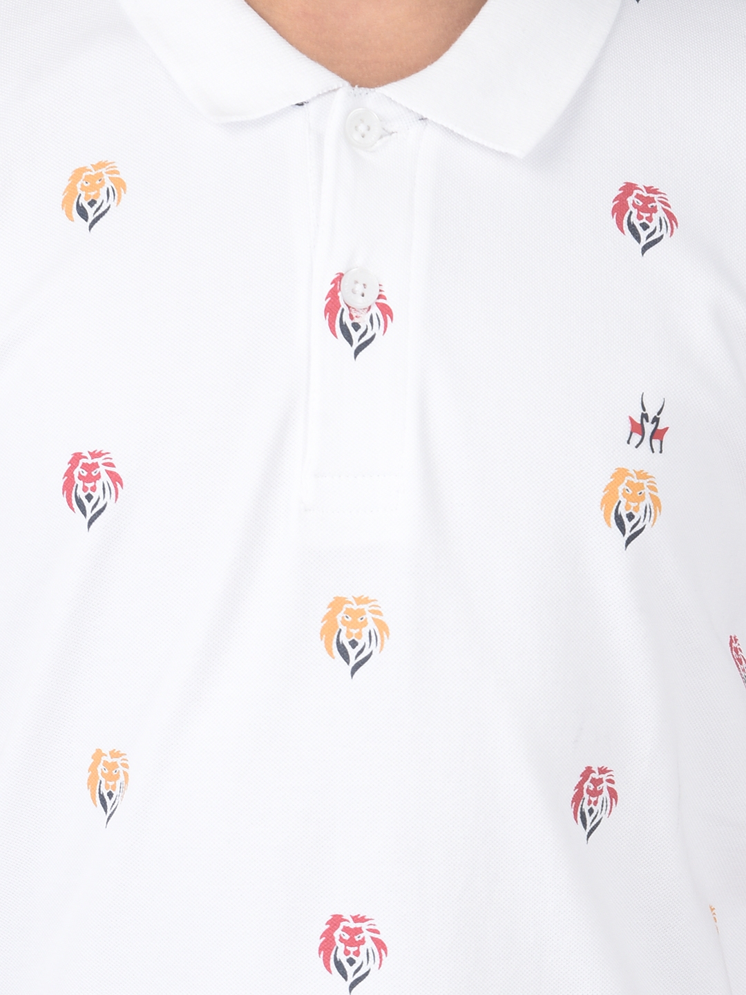 Crimsoune Club | Crimsoune Club Boy White Printed Polo T-shirt 5