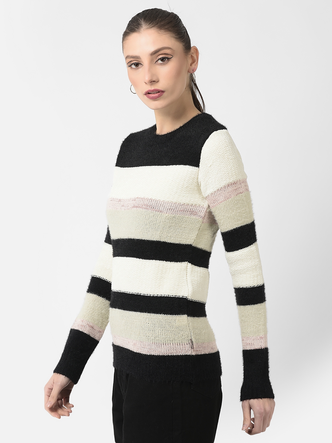 Crimsoune Club Women Colour-Blocked Sweater
