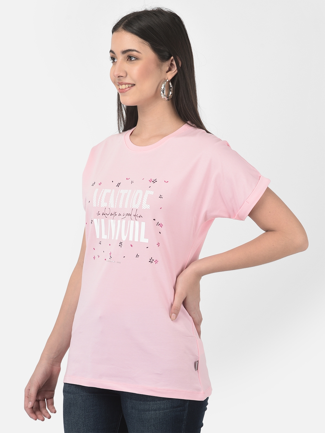 Crimsoune Club Women Pink Adventure T-Shirt 