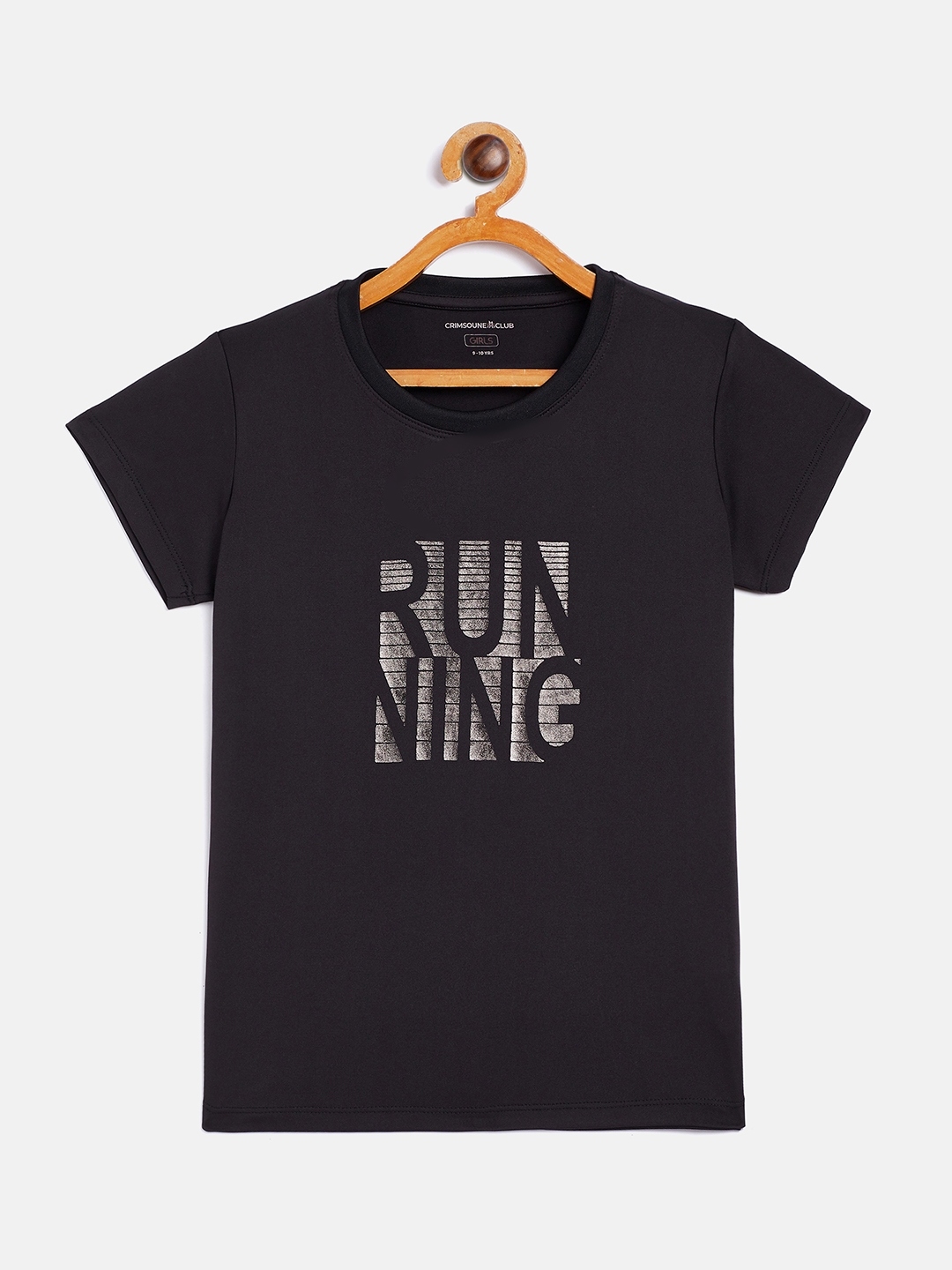 CRIMSOUNE CLUB | Black Printed T-Shirt