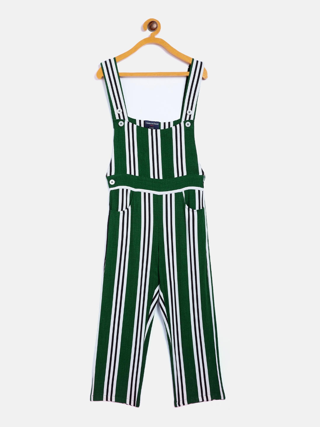 CRIMSOUNE CLUB | Green Striped Jumpsuit