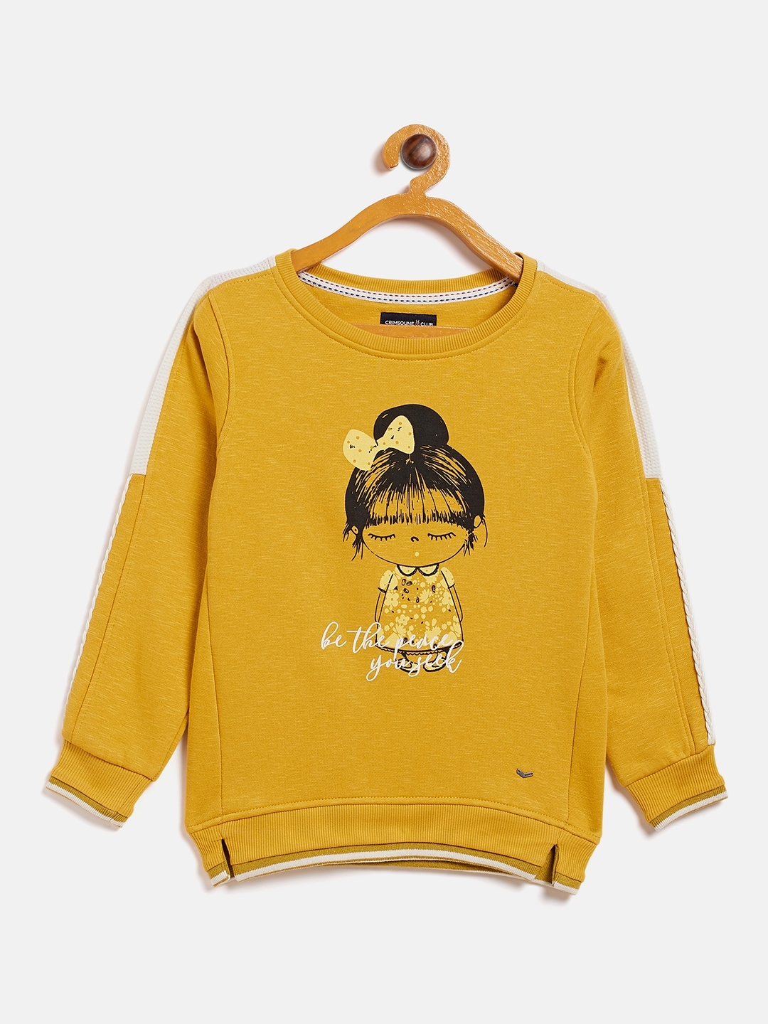 CRIMSOUNE CLUB | Yellow Printed Sweatshirts