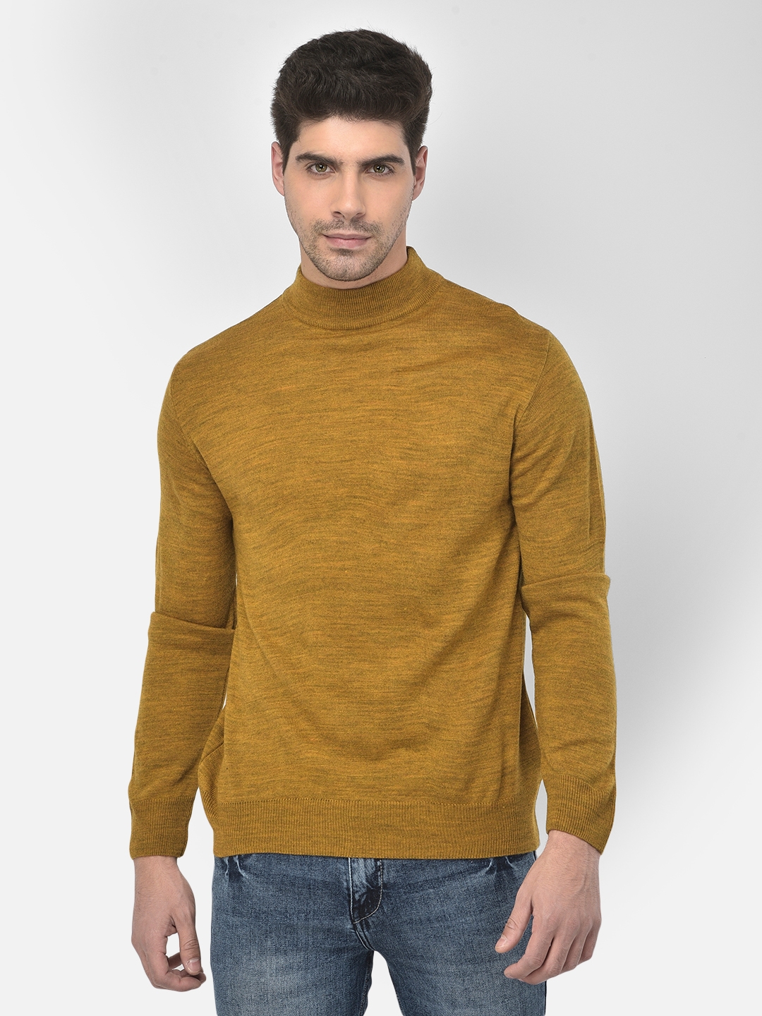 CRIMSOUNE CLUB | Yellow Solid Sweaters