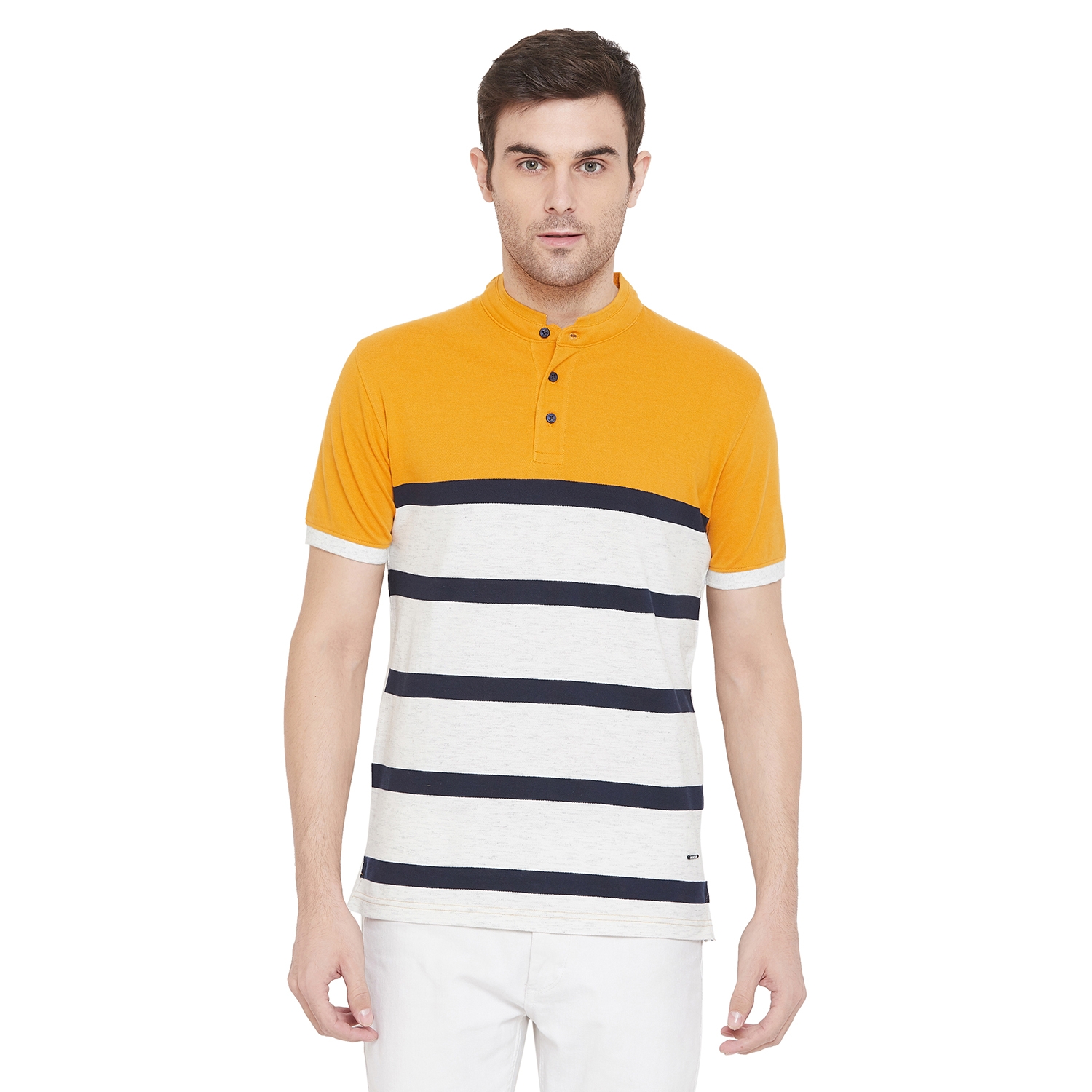 CRIMSOUNE CLUB | Yellow Striped T-Shirt