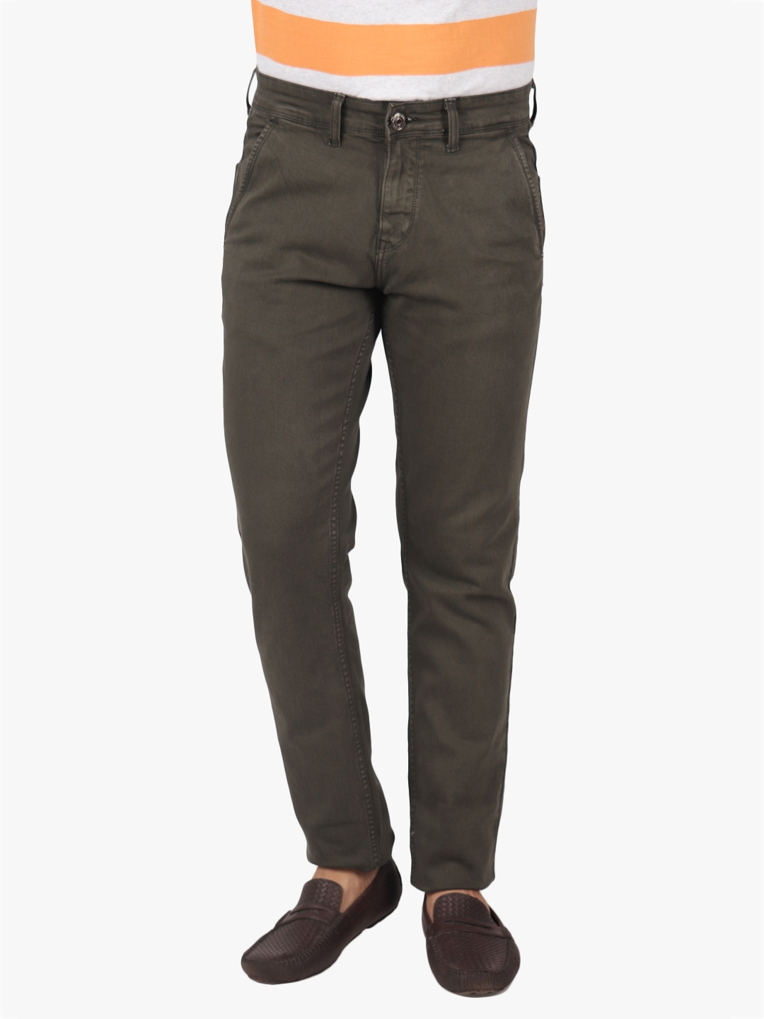 D'cot by Donear | D'cot by Donear Mens Green Cotton Jeans