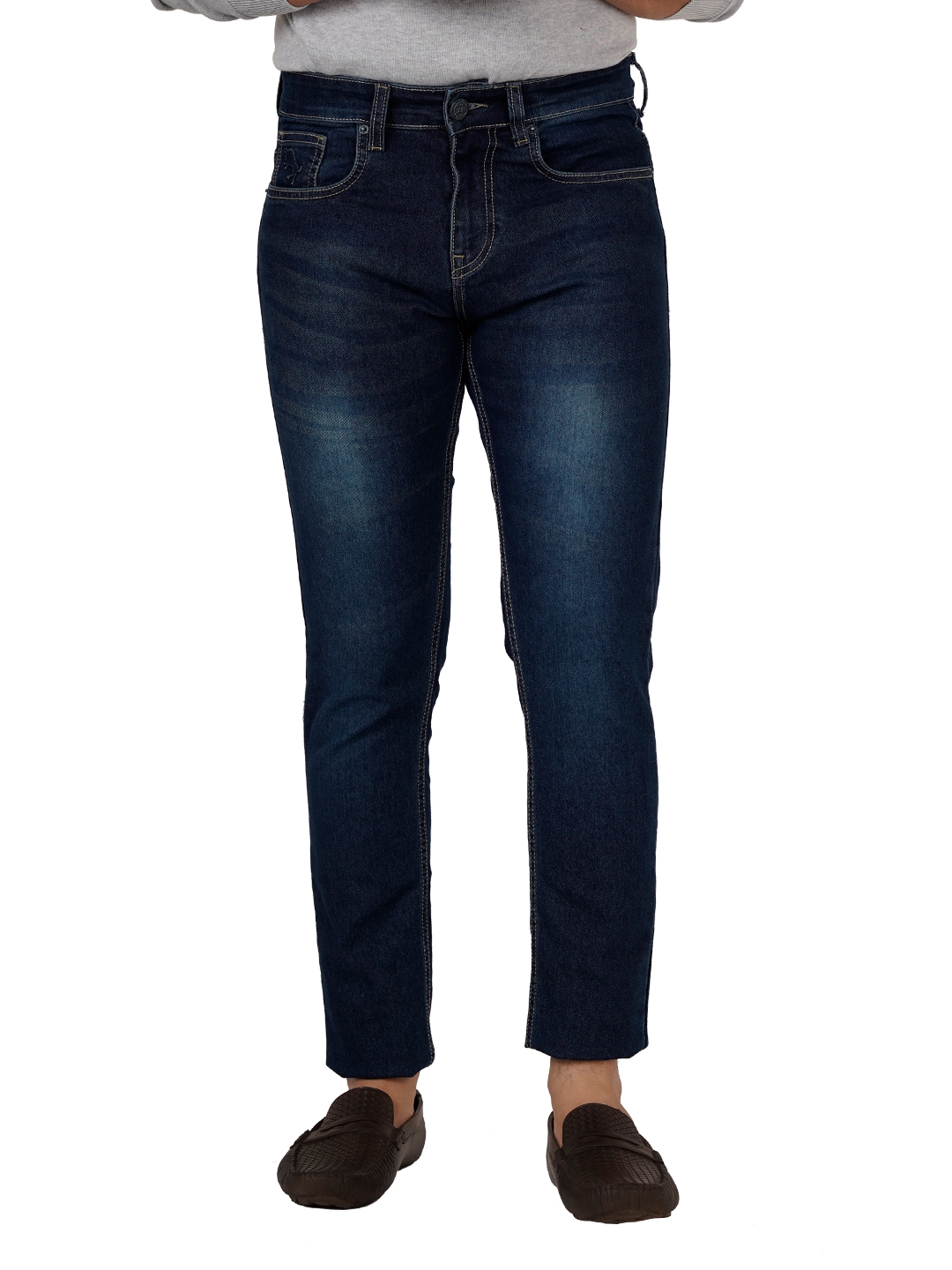 D'cot by Donear | D'cot by Donear Men's Navy Blue Cotton Jeans