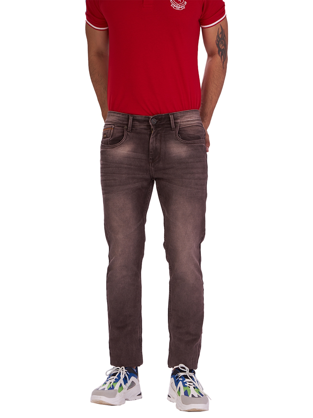D'cot by Donear | D'cot by Donear Mens Brown Cotton Jeans