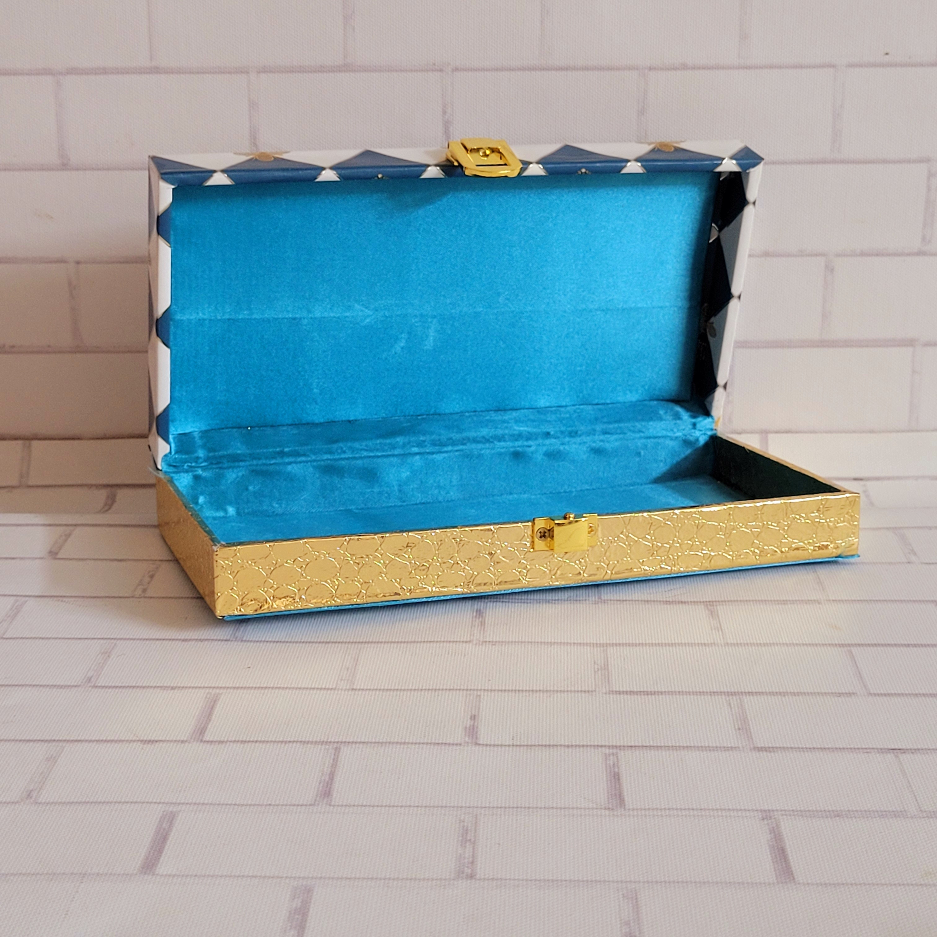 Honey Bee Blue Cash Box Enameled range work