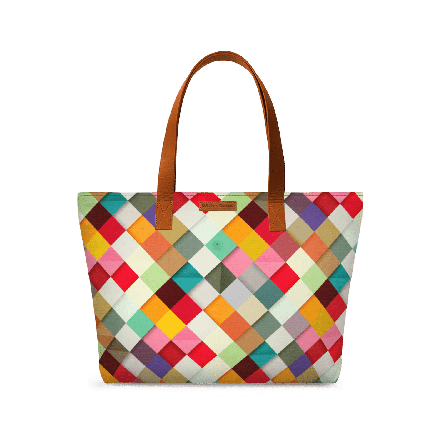 DailyObjects | DailyObjects Check Hues Fatty Tote Bag