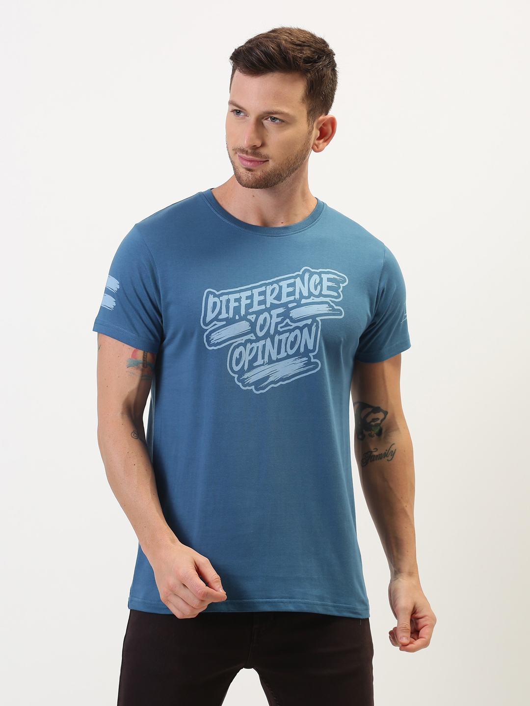 Difference of Opinion | Difference of Opinion Typographic Printed T-Shirt