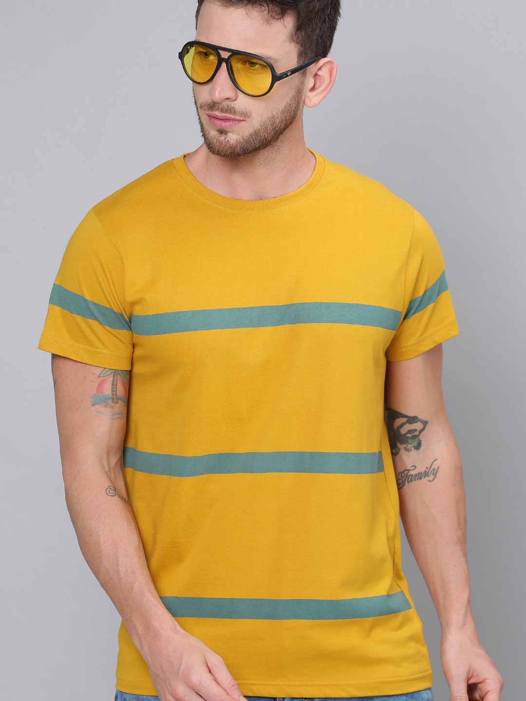 Dillinger | Dillinger Yellow Striped T-Shirt