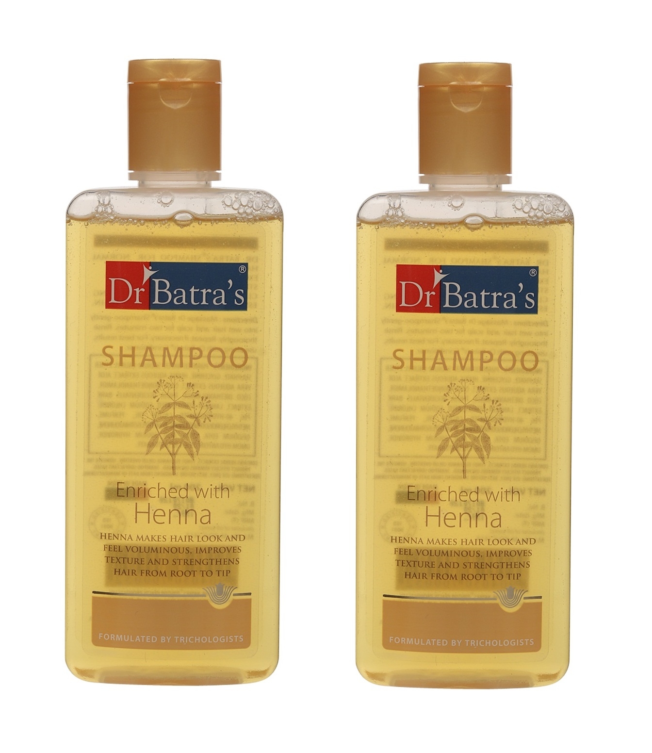 Dr Batra's | Dr Batra's Shampoo Enriched With Henna - 200 ml (Pack of 2)