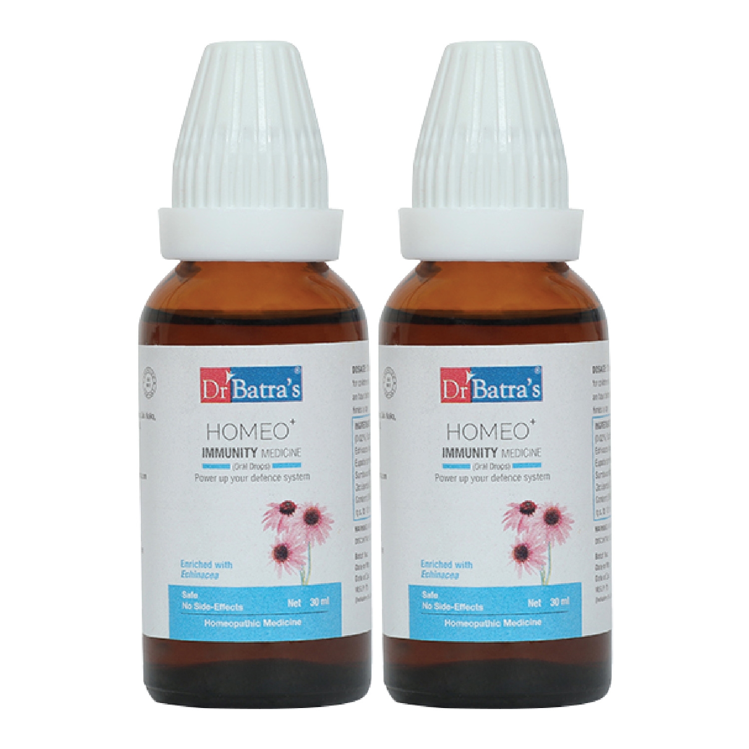 Dr Batra's | Dr Batra's Homeo+ Immunity Medicine Oral Drops|Scientific & Natural |Stay Home, Stay Safe - 30 ml (Pack of 2)
