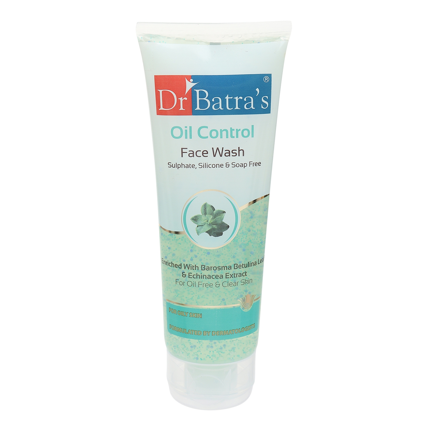 Dr Batra's | Dr Batra's Oil Control Face Wash Sulphate, Silicone & Soap Free Enriched With Barosma Betulina Leaf & Echinancea Extract For Oil Free & Clear Skin - 100 gm