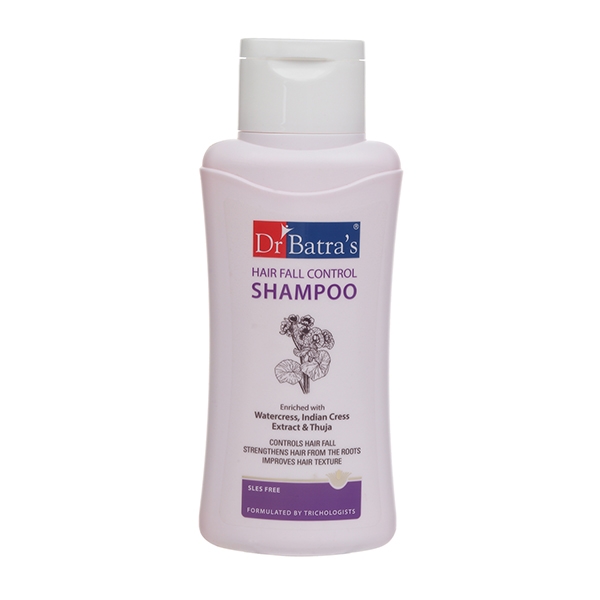 Dr Batra's | Dr Batra's Hair Fall Control Shampoo Enriched With Watercress, Indian Cress extract and Thuja - 500 ml