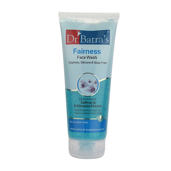 Dr Batra's | Dr Batra's Fairness Face Wash Sulphate, Silicone & Soap Free Enriched With Saffron & Echinacea Extract - 200 gm
