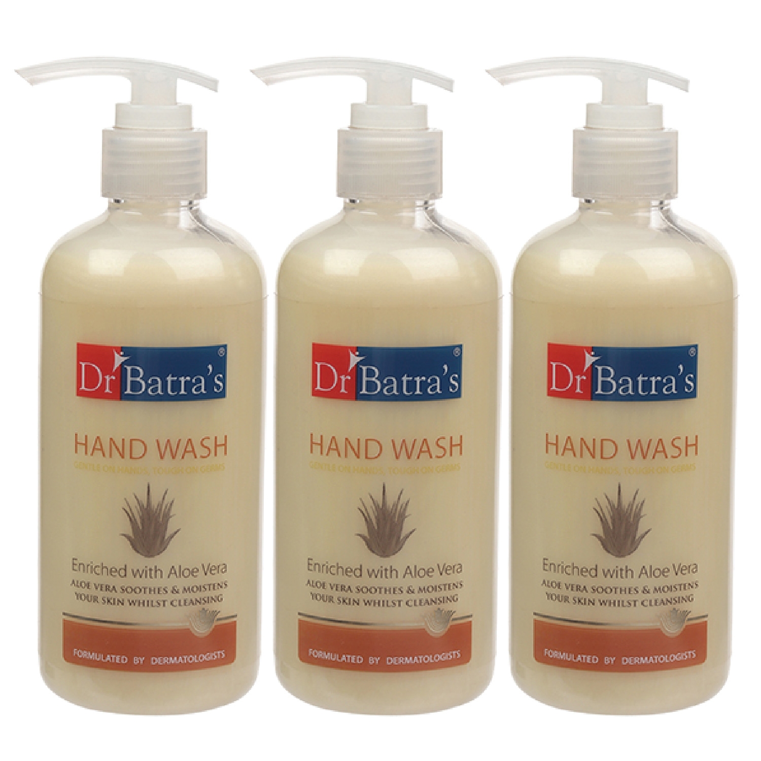 Dr Batra's | Dr Batra's Hand Wash|Aloe Vera|10x Better Protection Against Germs - 300 ml (Pack of 3)