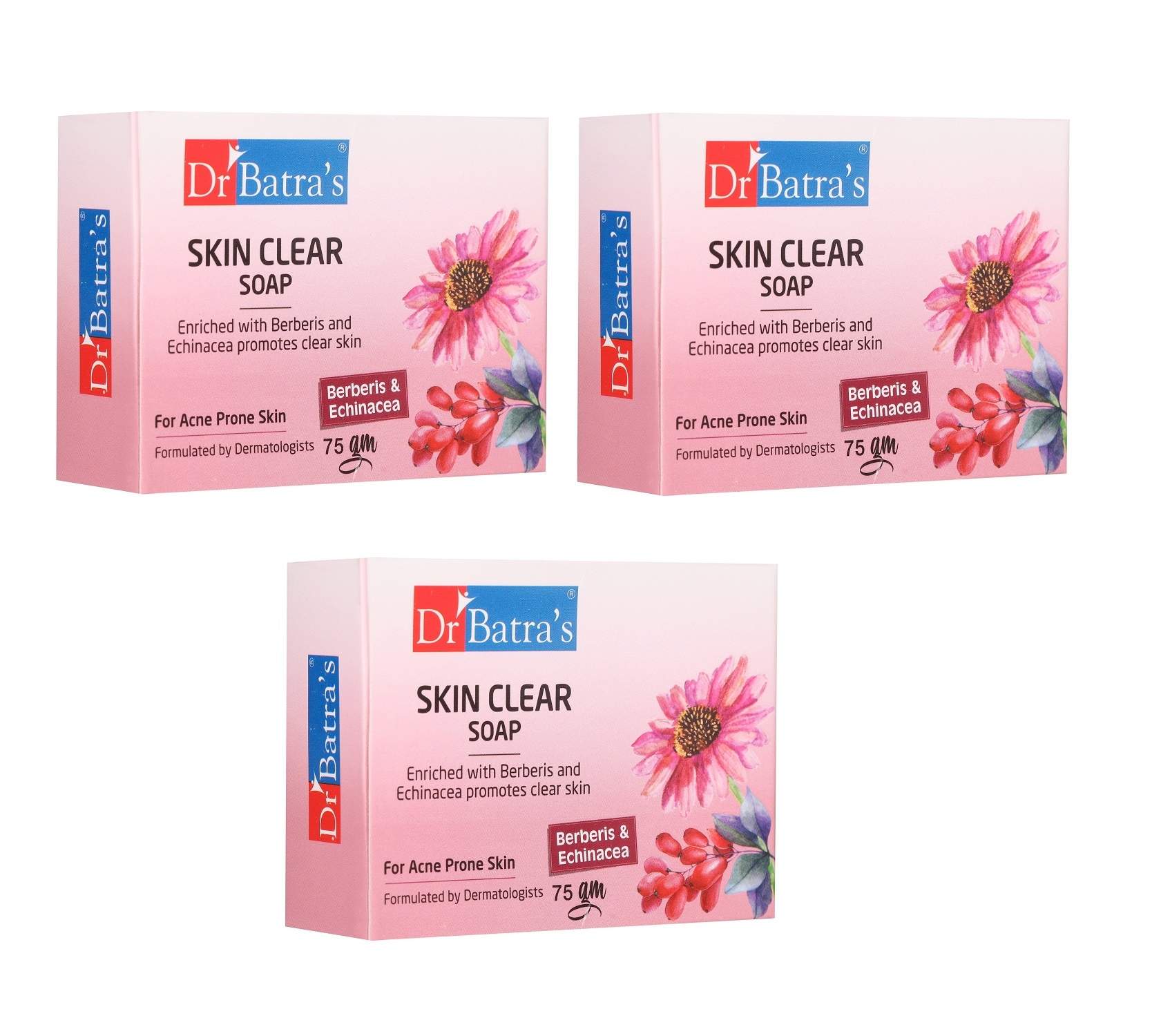 Dr Batra's Skin Clear Soap 75 gm (Pack of 3)