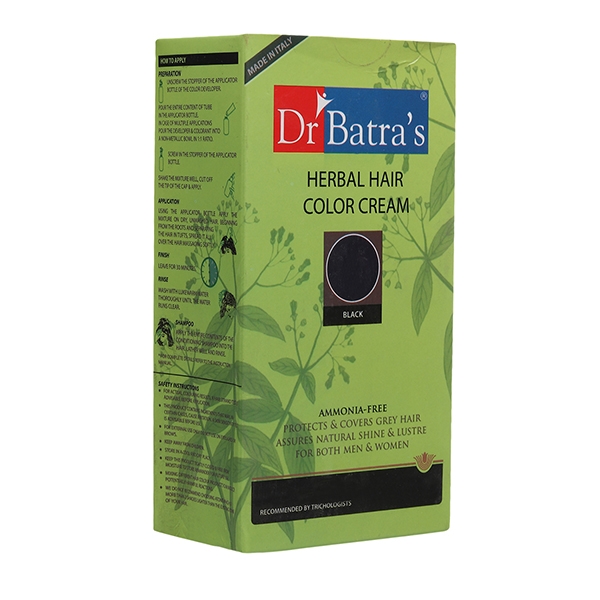 Dr Batra's | Dr Batra's Herbal Ammonia Free Hair Color Cream Black - 130 gm