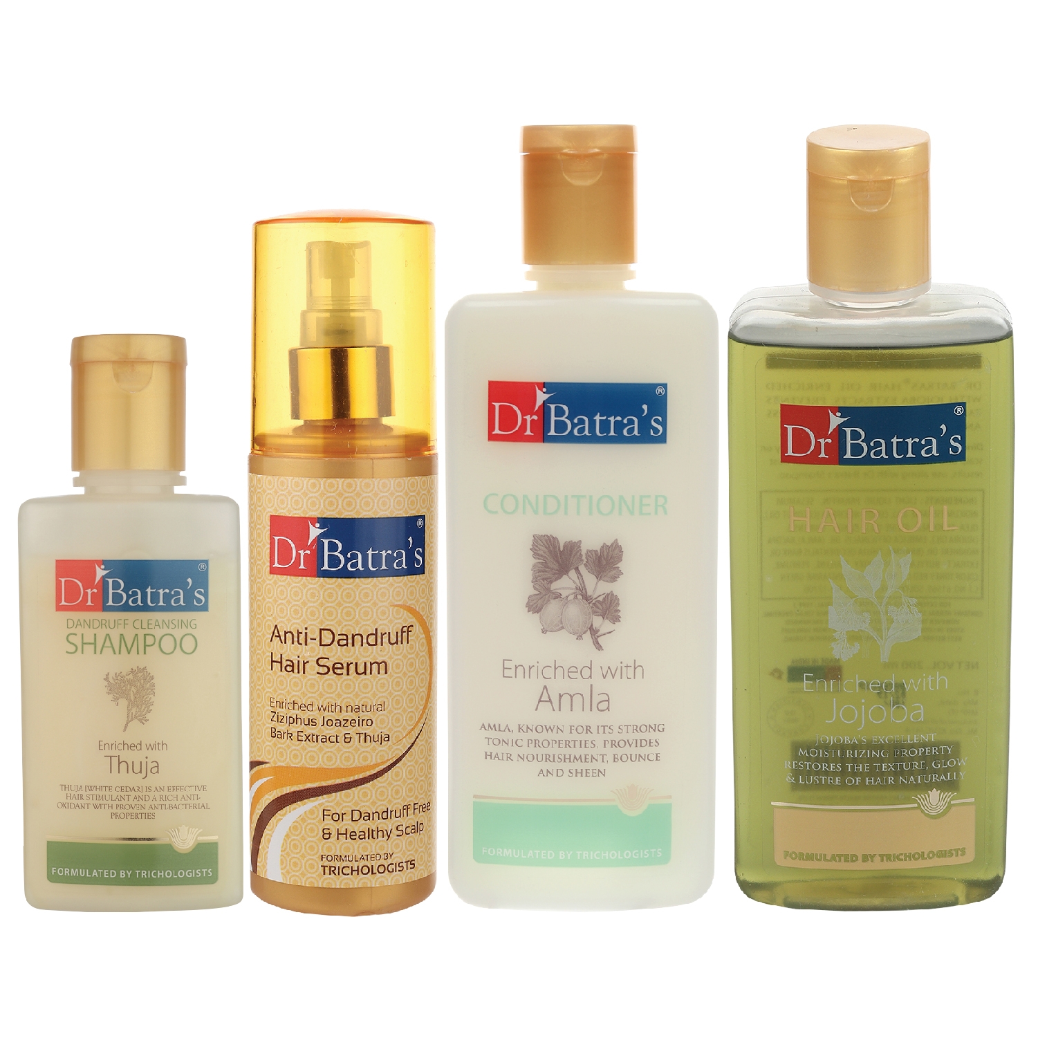 Dr Batra's | Dr Batra's Anti Dandruff Hair Serum, Conditioner - 200 ml, Hair Oil - 200 ml and Dandruff Cleansing Shampoo - 100 ml